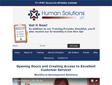 Tablet Screenshot of human-solutions.net
